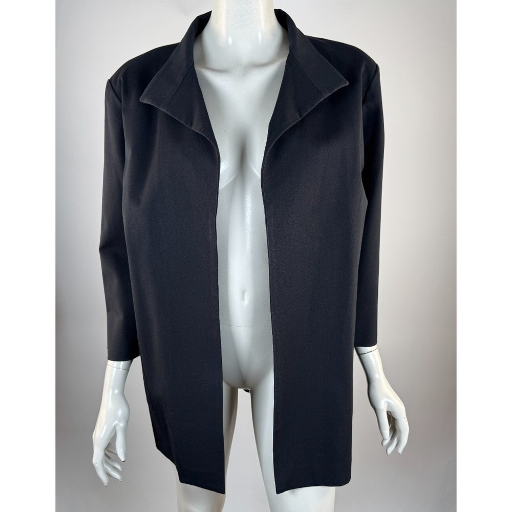 Ming Wang Heritage Jacket Women XL NWT 3/4 Sleeve Stretch Cotton‎ Unlined Blazer
